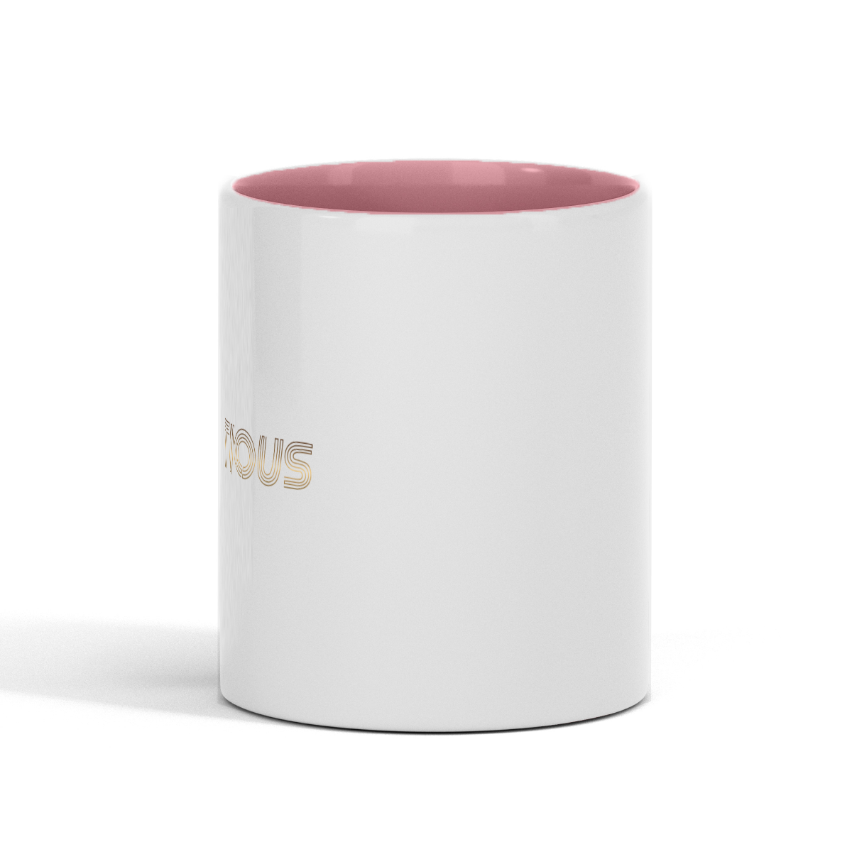 Pink Interior Glossy Mug (right handed)