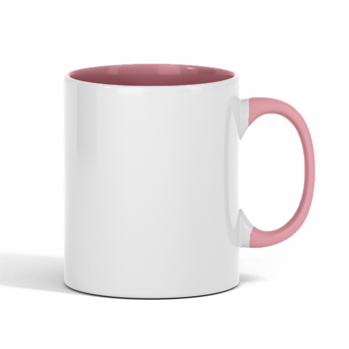 Pink Interior Glossy Mug (right handed)