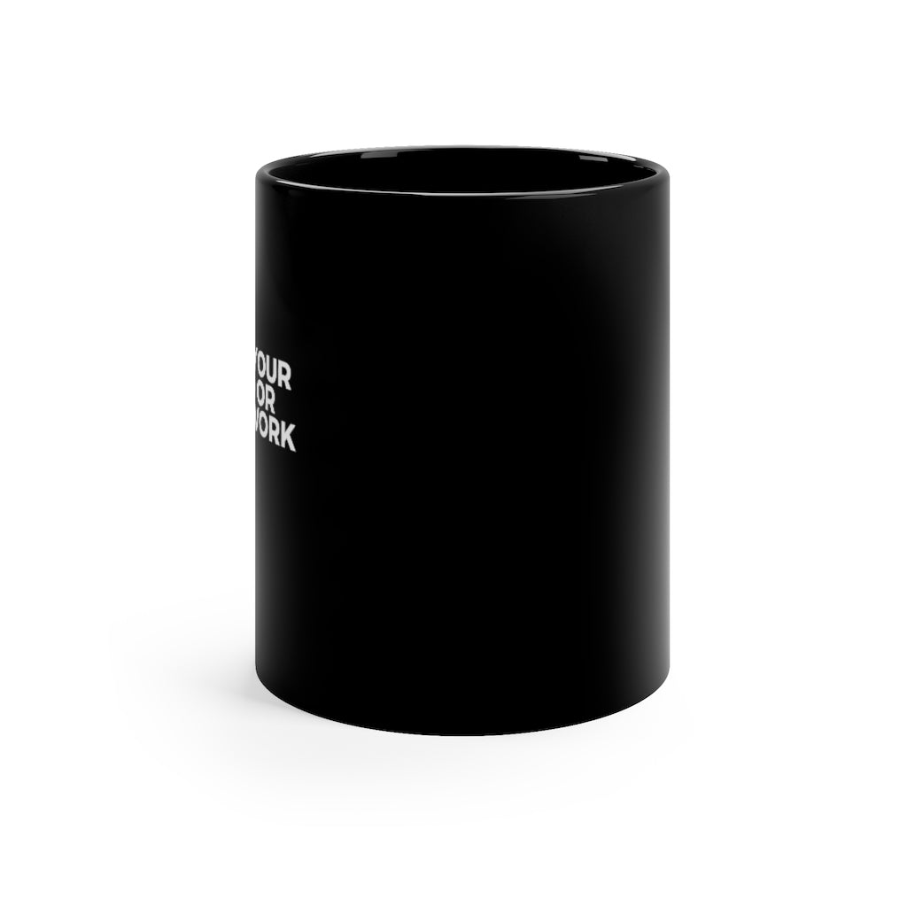 Black Coffee Mug, 11oz