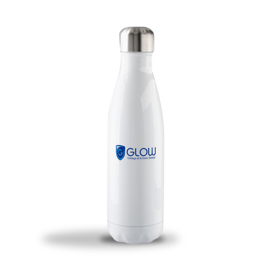 White Bottle with stainless steel interior