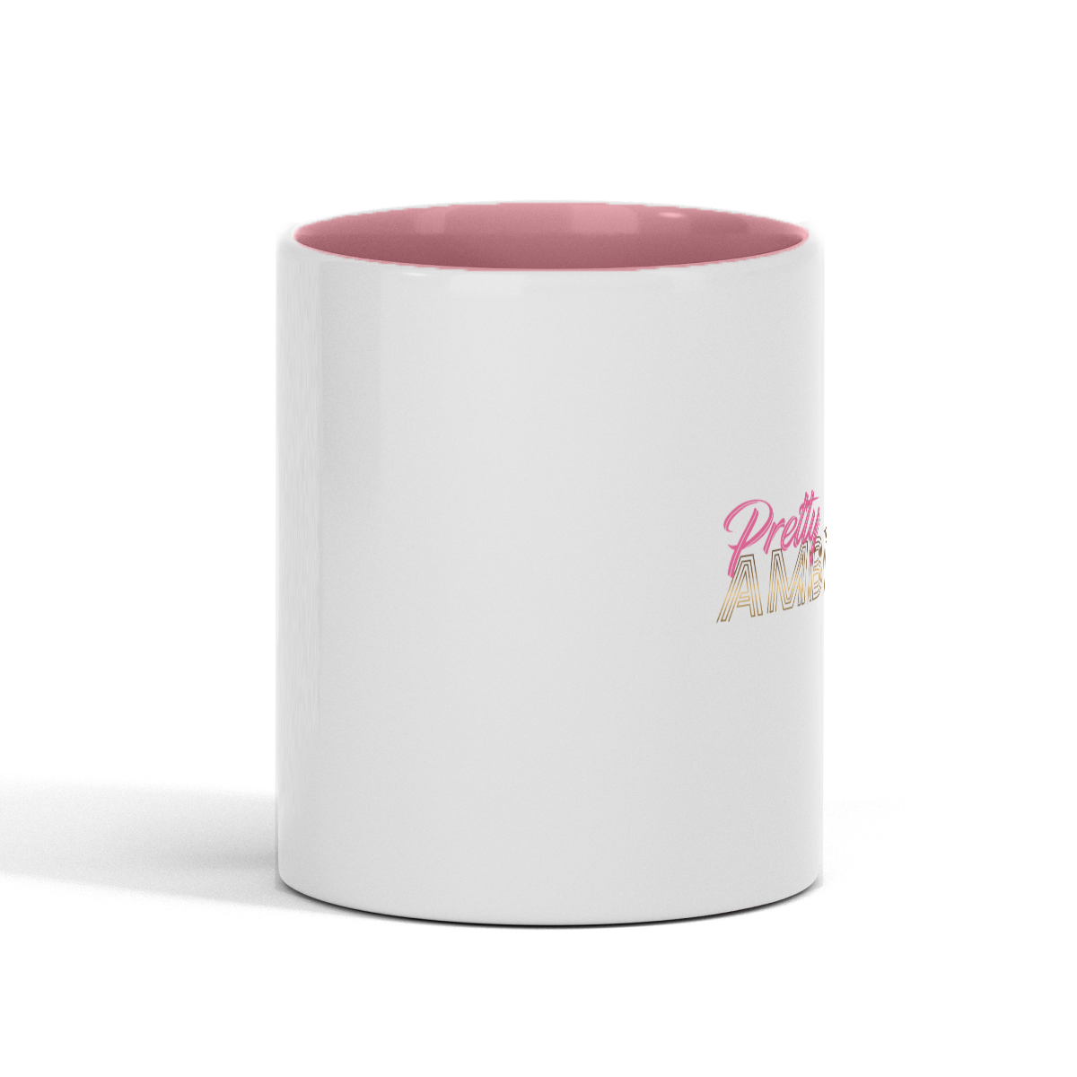 Pink Interior Glossy Mug (left handed)
