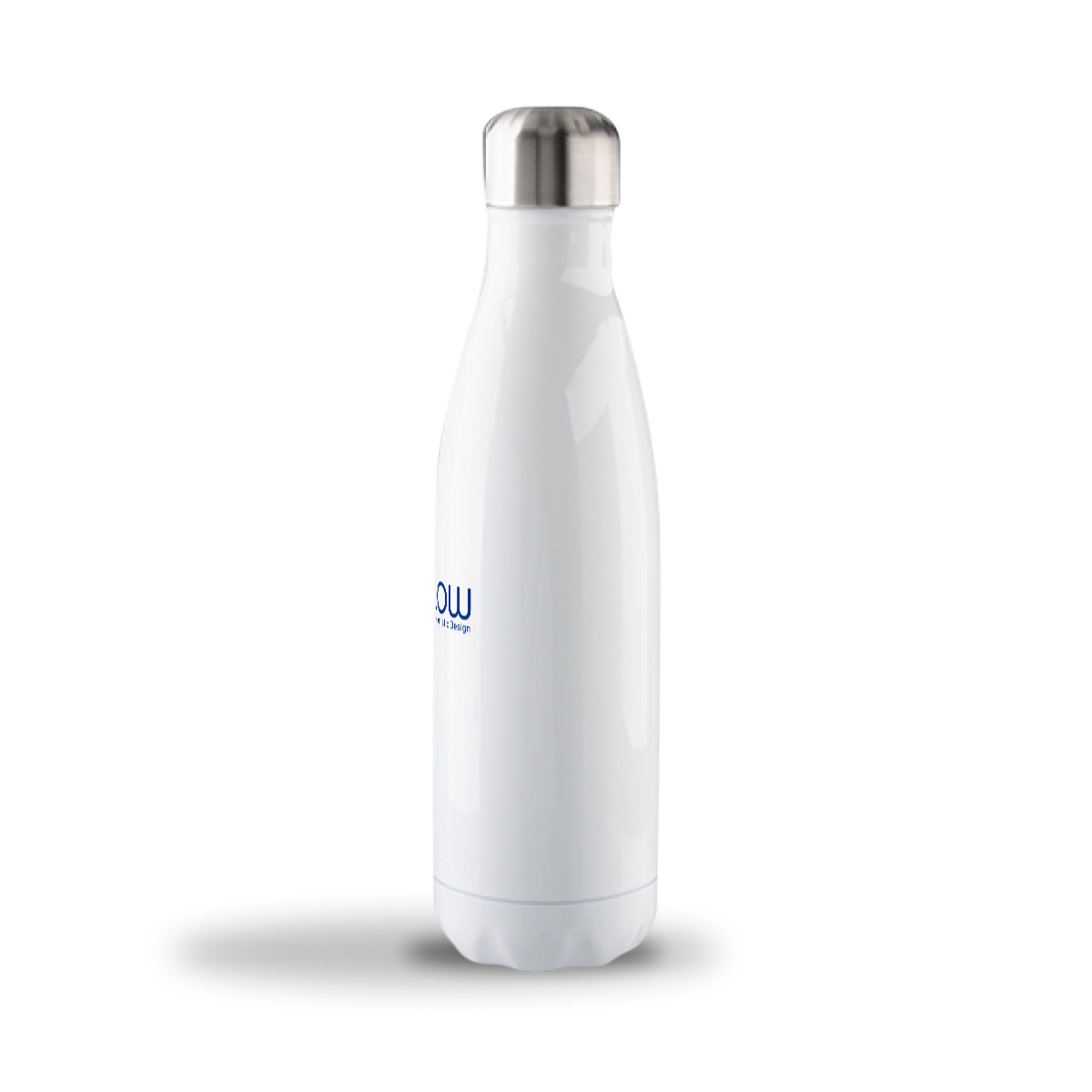 White Bottle with stainless steel interior