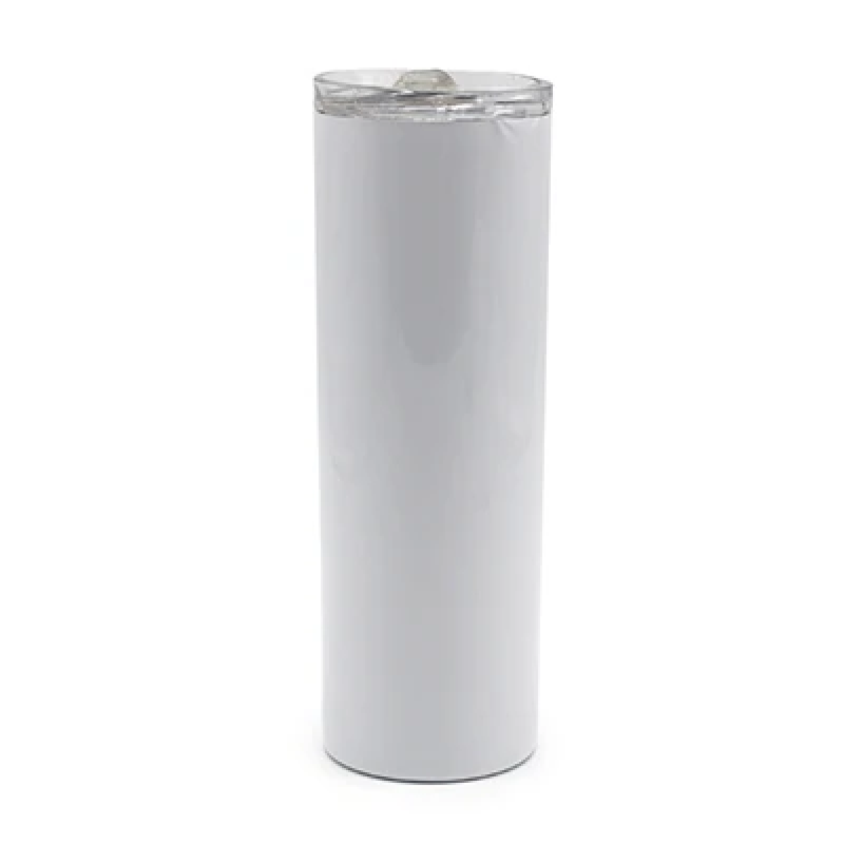 White Tumbler with stainless steel interior
